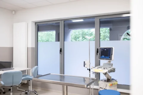 Ambulanta s ultrazvučnim uređajem i stolom za pregled na Laništu